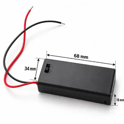 PowerMaster PM-38178  2'li AA On-Off Anahtar Swıtchli Pil Yuvası resmi