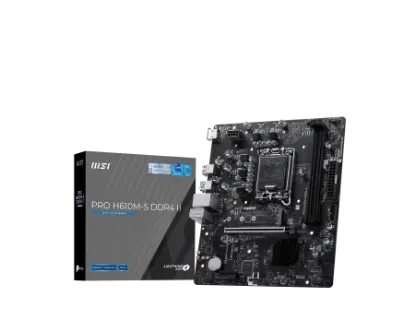 MSI PRO H610M-S DDR4 II 3200MHZ MATX 1700P resmi
