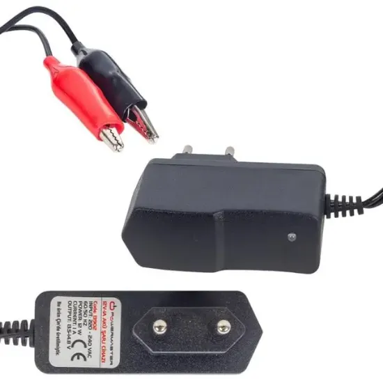 Powermaster 12V-1A Akü Şarj Adaptörü resmi