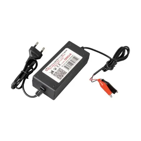 Powermaster PM-13904 12 Volt - 3 Amper Krokodil Uçlu Akü Şarj Adaptörü resmi