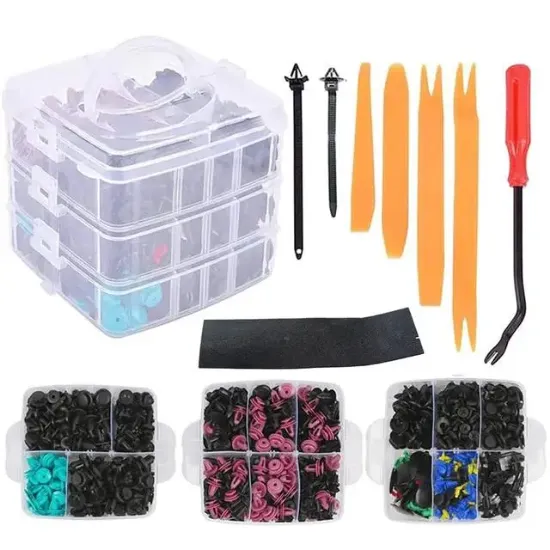 Powermaster PM-26823 Oto Tampon Tutucu Klipsi Plastik Bağlantı Ekipmanları 696'lı Set                resmi
