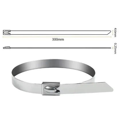 PowerMaster PM-26360 304 Paslanmaz Çelik Kablo Bağı 4.6X300Mm resmi