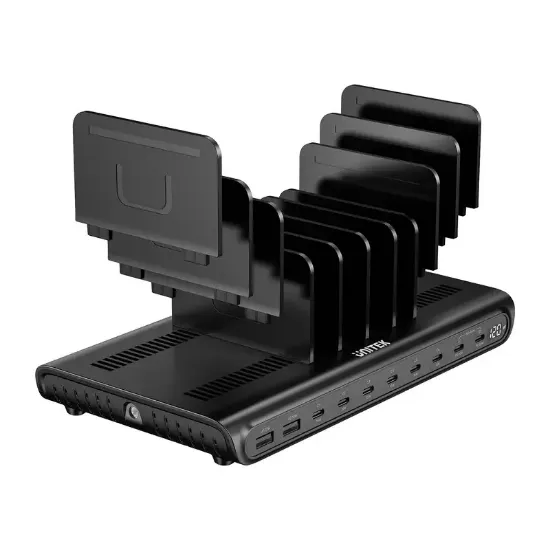 UNITEK UCHARGE 120W 10 BAĞLANTI NOKTALI AKILLI SARJ ISTASYONU (P1230EBK01-EU) resmi