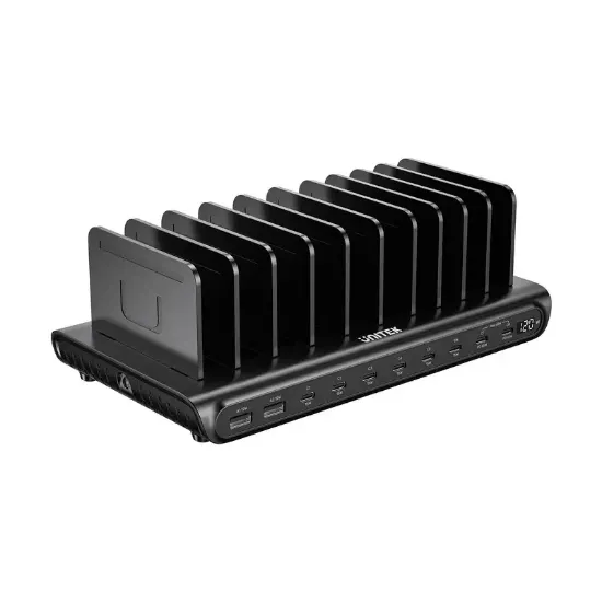 UNITEK UCHARGE 120W 10 BAĞLANTI NOKTALI AKILLI SARJ ISTASYONU (P1230EBK01-EU) resmi