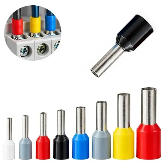 Powermaster PM-39086 1.50mm Siyah İzoleli Kablo Ucu Sıkma Yüksük Terminali (100'lü Paket) resmi
