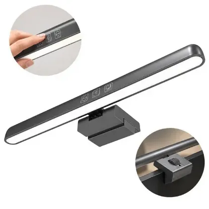 PowerMaster PM-39168 Asimetrik Göz Koruyucu Dokunmatik Monitör Işık Barı 26 CM resmi